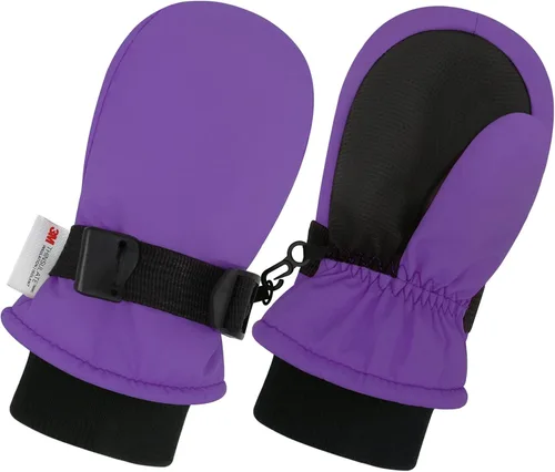 Vista 9 de Sarfel Guantes impermeables para niños pequeños, guantes de esquí, guantes de nieve, guantes para bebé, Thinsulate 1-7 años