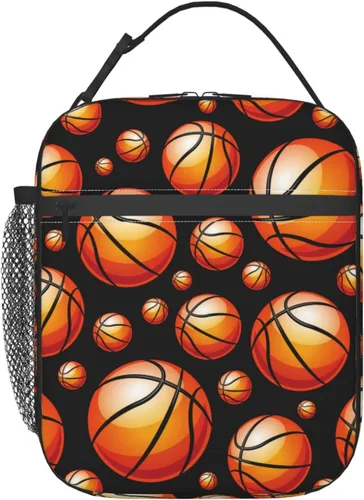 Vista 11 de Bolsa de almuerzo colorida con pelota de fútbol para niños y niñas, lonchera reutilizable de fútbol con aislamiento, bolsa de almuerzo portátil