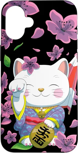 Vista 23 de Funda para iPhone 13 Pro Max Japanese Maneki Neko Lucky Cat