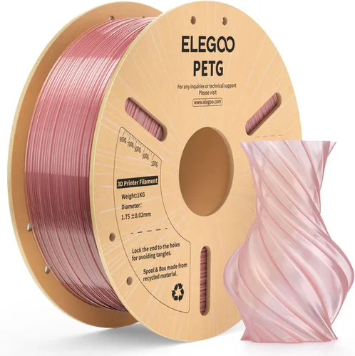 Vista 38 de ELEGOO Filamento PETG para impresora 3D de 0.07 in, color negro, 8.8 lbs