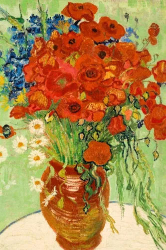 Vista 34 de Póster de “La noche estrellada” (1889) de Vincent Van Gogh, 18 x 12 pulgadas Ramas de flor de almendro 9897