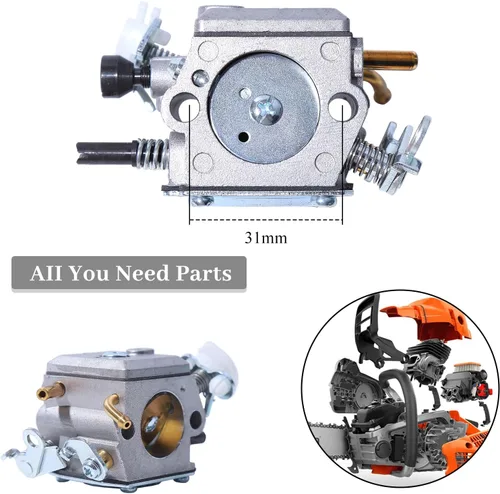 Vista 2 de Carburador Carb Carby para motosierra HUSQVARNA 365 371 372 XP 372XP 362 503281801 503283203