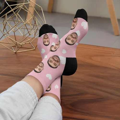 Vista 5 de Calcetines con fotos personalizados actualizados con caras - Imprime tu imagen, foto - Regalos divertidos personalizados para hombres y mujeres