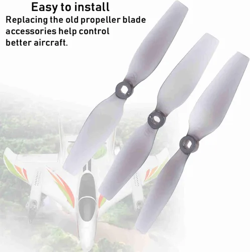 Vista 8 de Cuchilla de hélice de avión RC, accesorios de cuchilla de hélices compatibles con aviones de despegue y aterrizaje verticales X450