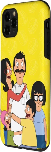Vista 2 de Funda para iPhone 11 Pro Max Bob Burgers Bob Linda Gene Tina Louise Family Hug