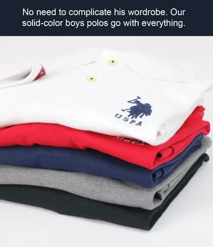 Vista 4 de U.S. Polo Assn. Polo clásico para niño, Multi