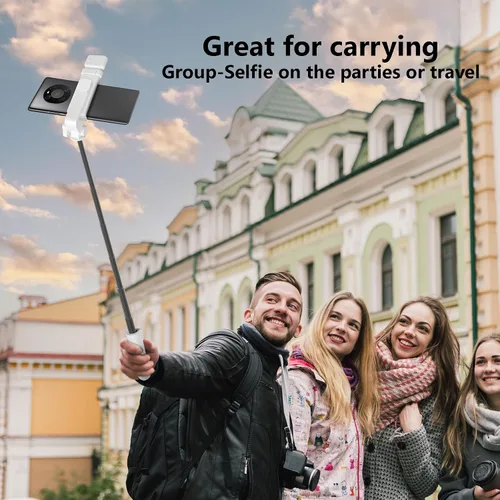 Vista 7 de Trípode para Selfie, Trípode Retráctil de 40 Pulgadas para iPhone con Control Remoto Inalámbrico y Luz, Trípodes Portátiles para Teléfono