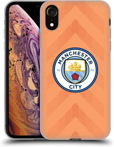 Vista 54 de Head Case Designs Funda de gel con licencia oficial del Manchester City Man City FC Away 2022/23 [protección de grado militar] compatible con Apple