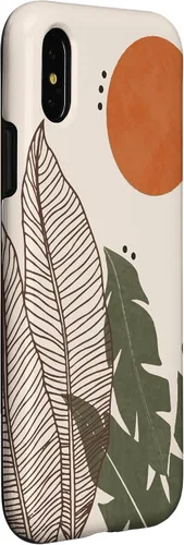 Vista 3 de iPhone X/XS lindo estuche estético Boho Moon