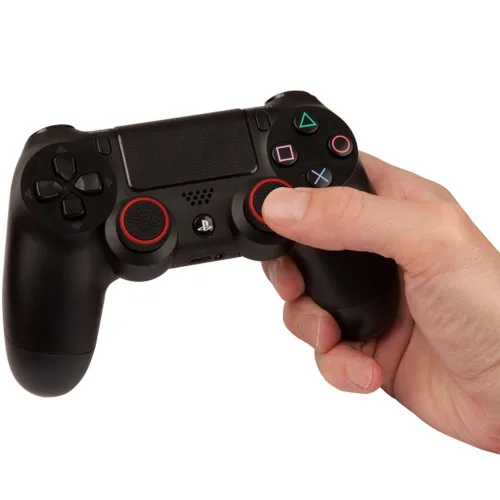 Vista 6 de 4 Pair 8 Pcs Replacement Silicone Thumb Grip Stick Analog Joystick Cap Cover for Ps3 Ps4 Xbox 360 Xbox One Game Controllers Black