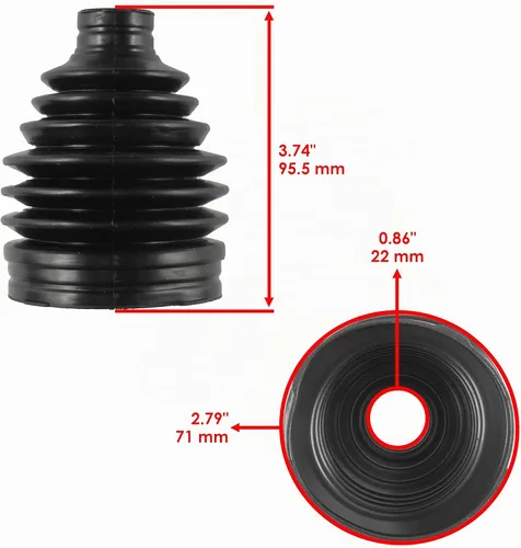Vista 3 de Caltric Kit de arranque CV exterior e interior de 2 ejes delanteros compatible con Yamaha Grizzly 700 YFM700 4X4 2009-2015