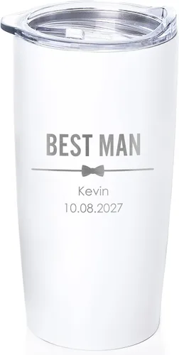 Vista 11 de Lifetime Creations Vaso de boda personalizado grabado de 20 onzas – Padrinos de boda personalizados, padrinos de boda, padrino, despedida