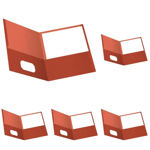 Vista 8 de Earthwise Fólders individuales, tamaño carta, natural, 25 por caja (78542), Rojo