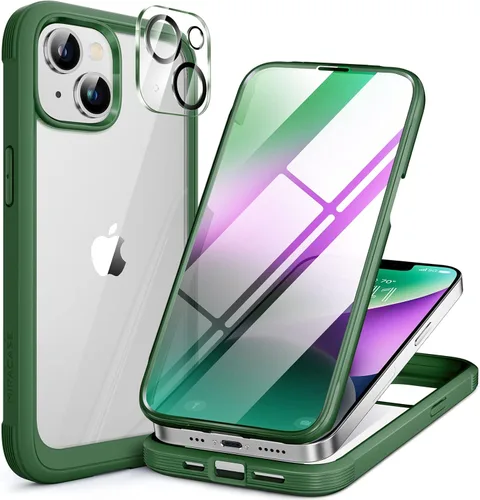Vista 125 de Miracase - Funda magnética para iPhone 13 Pro Max de 6.7 pulgadas (compatible con MagSafe), transparente, completo, protector de pantalla de vidrio