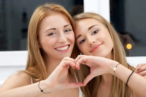 Vista 5 de Pulseras de regalo para madre e hija, pulsera de mejor amiga, rosa pomise a juego para parejas, pulseras familiares para mujeres y niñas, Cobre, otro