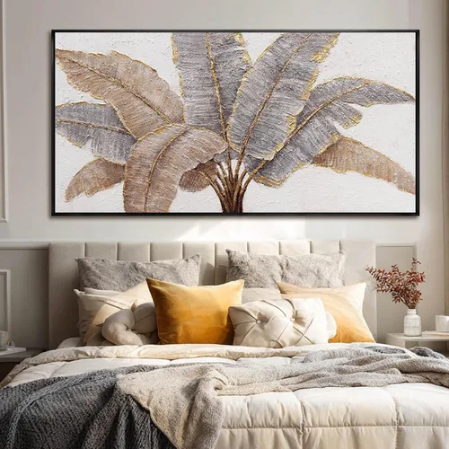 Vista 4 de CHUDANHAO Arte Botánico para Pared Cuadros Vintage Decoración de Pared Impresiones de Fotos Grises y Doradas Colgantes de Pared de Línea 24"x48