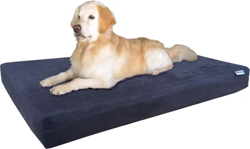 Vista 40 de Dogbed4less Cama de espuma de memoria para perros, ortopédica, con gel refrescante, forro impermeable con funda exterior duradera lavable