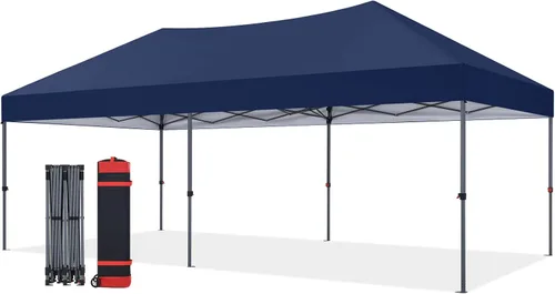 Vista 21 de COOSHADE - Tienda de campaña fácil de montar 8x8 pies (azul marino)