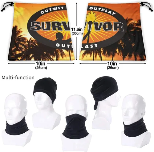 Vista 4 de Survivor Mask Magic Scarf Bandana Pasamontañas Diadema Cuello Polaina