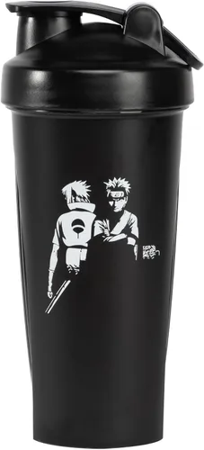Vista 5 de Senpai Designs Anime Shaker Bottle - Botella agitadora de 20 onzas con bola agitadora, batido de nutrientes, batido de proteínas, preparación