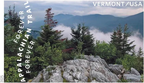 Vista 7 de The Appalachian Trail 2025 (hoja de 15) Sellos postales de correo de primera clase para siempre