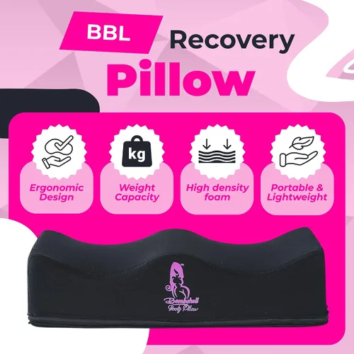 Vista 5 de Almohada BBL Después de la Cirugía, Almohada de Glúteos Cojín para el Trasero con Tablero Abdominal Postoperatorio, Espumas de Lipo Después
