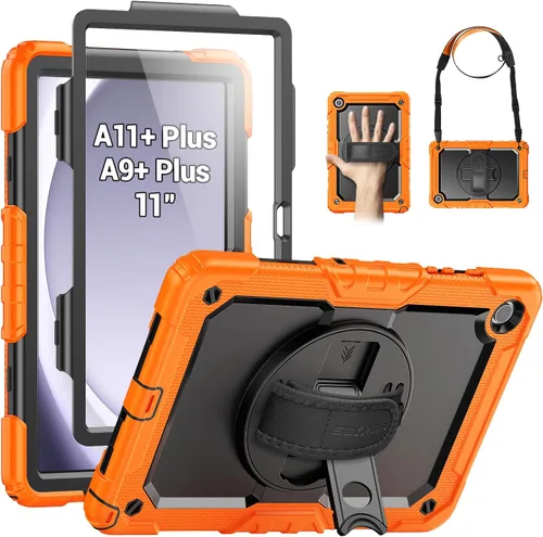 Vista 13 de SEYMAC Funda para Samsung Galaxy Tab A9+/ A9 Plus Funda de 11 pulgadas 2023 (SM-X210/X216/X218), de servicio pesado resistente a prueba de golpes