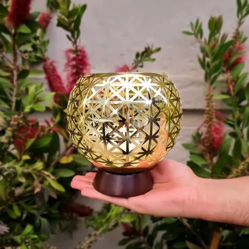 Vista 6 de Portavelas OShadow (lanzador de sombras con patrones únicos), portavelas marroquíes para decoración de mesa de centro de mesa y candelabro, soporte