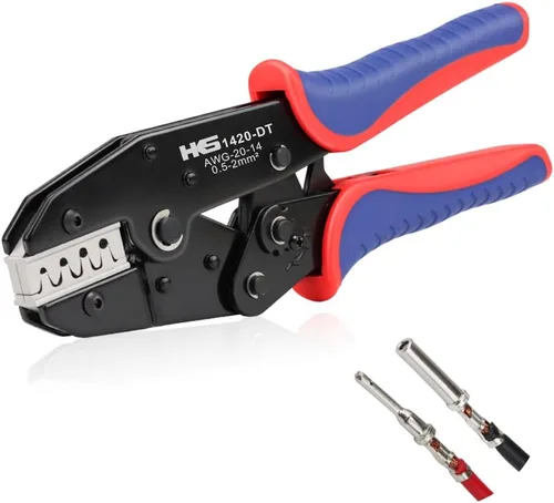 Vista 12 de HKS - Herramienta de compresión para terminales Delphi APTIV de AWG 28-18 (0.1-1mm²), Metri-Pack 150/280/630, APEX 2.8 y AMP Superseal 1.5 - SN-11BO