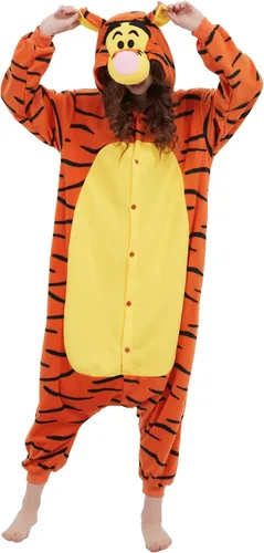 Vista 5 de ECOCNACH Animal Onesie Adult Unisex One-Piece Pajamas Cosplay Costume For Men Women