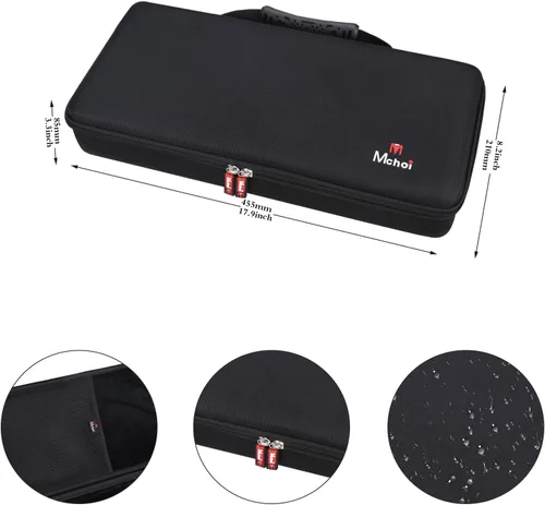 Vista 8 de Mchoi Funda rígida portátil compatible con la impresora móvil inalámbrica Epson Workforce WF-100/WF-110, solo funda (negro)
