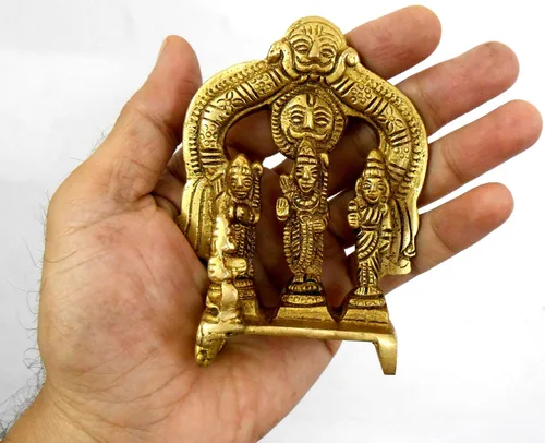 Vista 17 de Craftsofindia® Panchmukhi Hanuman - Estatua pequeña de latón, decoración divina, escultura hindú hecha a mano de 2.5 pulgadas para el altar
