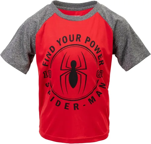 Vista 3 de Marvel Paquete de 3 camisetas deportivas de Hulk de los Vengadores Spider-Man