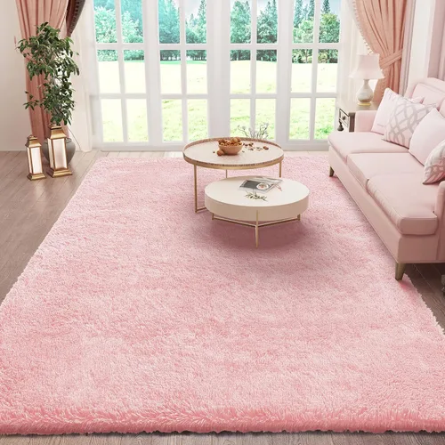 Vista 7 de Ophanie - Alfombras para sala de estar, antideslizante y suave, de felpa grandes y peludas para dormitorio, peludas para niños y niñas, decoración