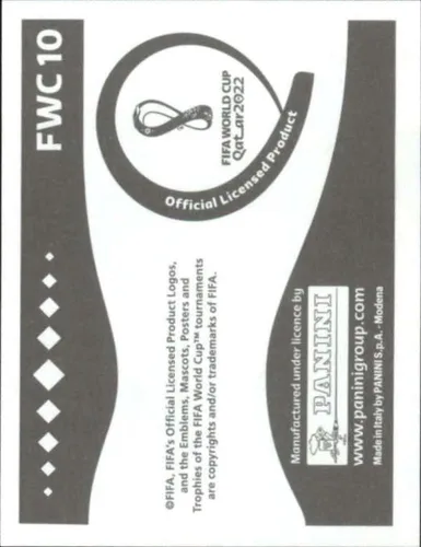 Vista 2 de Panini World Cup Qatar Sticker #FWC10 Al Thumama Stadium Mini Sticker 2022