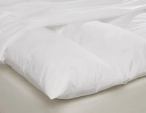 Vista 2 de Funda para cama de plumas 100% algodón con cierre de cremallera, tamaño individual