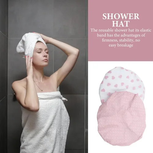 Vista 3 de Healeved Gorro de ducha para el cuidado del cabello, gorro de ducha con calefacción, gorro de natación impermeable, productos para el cabello