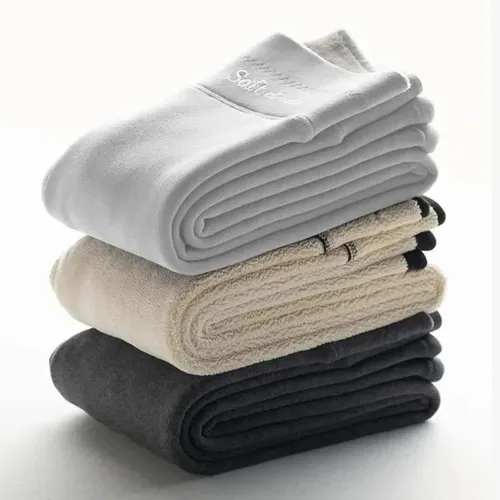 Vista 6 de Leggings de invierno suaves con forro polar para mujer, leggings de invierno de cintura alta, leggings deportivos cálidos y delgados para invierno