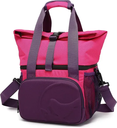 Vista 15 de SUNNY BIRD Lonchera con doble compartimento aislada para mujeres y hombres (azul aguamarina 01)