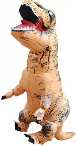 Vista 2 de Disfraz inflable unisex de dinosaurio para niños para fiestas Halloween cosplay
