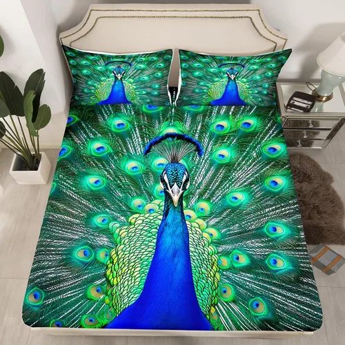 Vista 12 de Erosebridal Sábana bajera ajustable de mariposa azul, tamaño individual, sábanas estéticas de mariposas voladoras para niños, juegos de ropa de cama