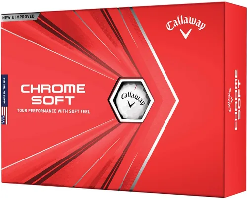 Vista 5 de Pelotas de golf suaves cromadas Callaway 2020 Truvis rojo/blanco
