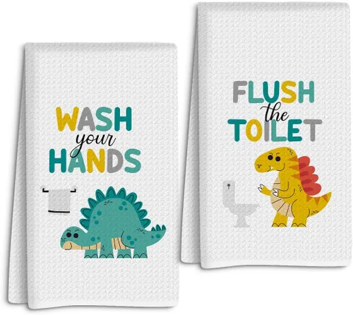 Vista 8 de Regalos cristianos para mujeres y hombres, juego de 2 toallas de cocina con tejido de gofre, versículo de la Biblia, toallas de mano para baño