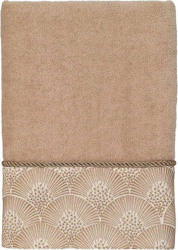 Vista 11 de Avanti Linens - Juego de toallas de 3 piezas, toallas de algodón suaves y absorbentes (colección Deco Shell, marfil)