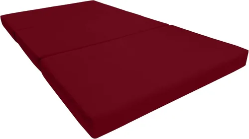 Vista 6 de Shikibuton Cama plegable en 3, espuma de alta densidad de 1.8 lbs, tamaño Twin, Full, Queen, colchones plegables. Turquesa