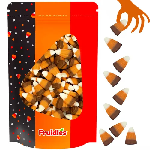 Vista 10 de Fruidles Golosinas de maíz de caramelo de Halloween, aperitivos divertidos y festivos (1 libra, zapateros de moras)