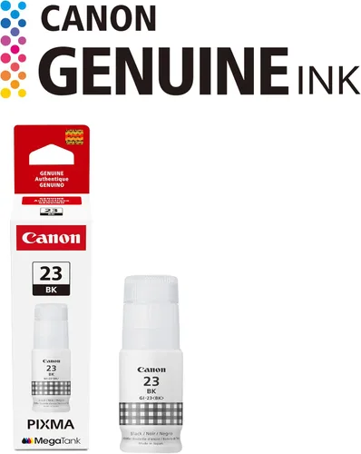 Vista 8 de Botella de tinta negra genuina Canon GI-23, compatible con impresoras Megatank G620 Negro