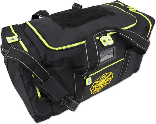 Vista 2 de Lightning X Value - Bolsa de equipo de bomberos con cruz maltesa y nombre bordado personalizado Negro