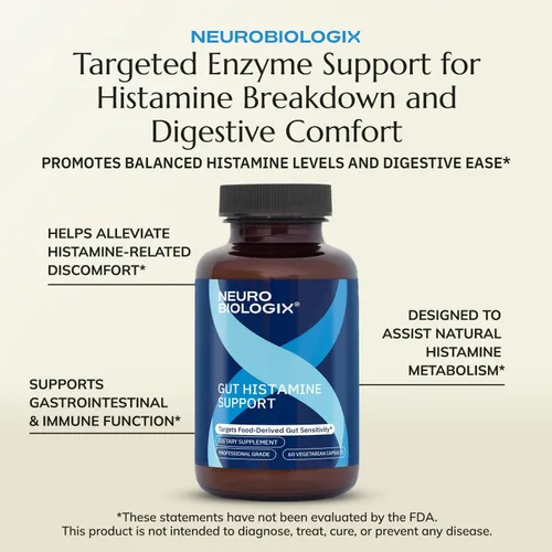 Vista 6 de Neurobiologix Suplemento de histamina intestinal, NAC y quercetina, 60