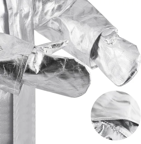 Vista 3 de Ropa resistente al calor - radiación termal anti, traje de papel de aluminio ignífugo de 1000 grados